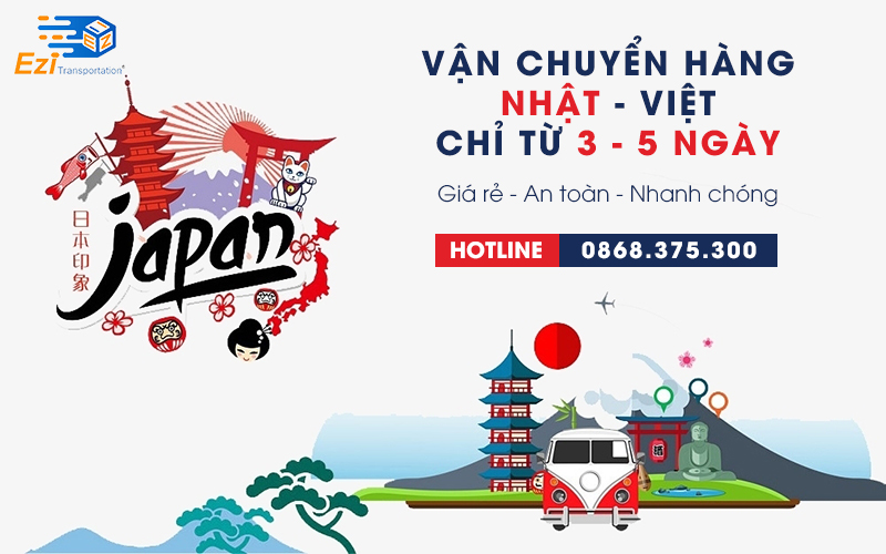 Vận chuyển hàng từ Nhật Bản về Việt Nam chỉ từ 3-5 ngày