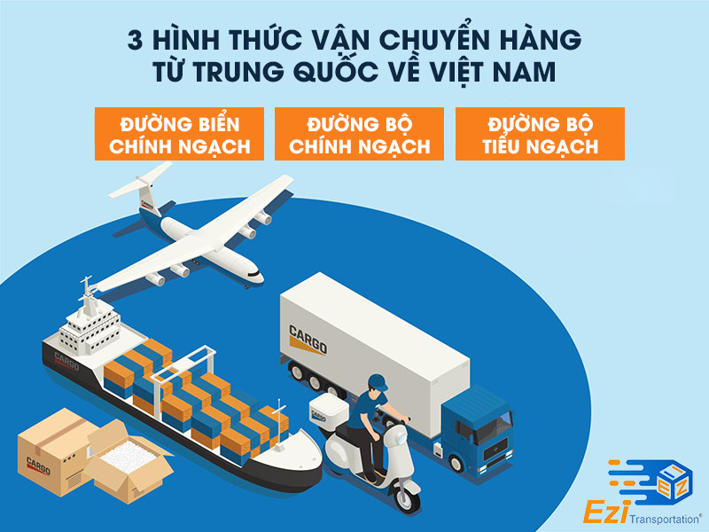 Các hình thức vận chuyển hàng Trung Quốc về Việt Nam tại EziTrans