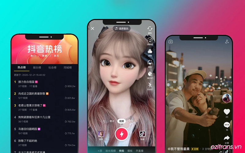 Douyin là nguồn video lớn hàng đầu tại Trung Quốc