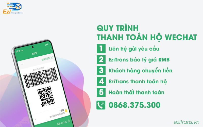 Quy trình thanh toán hộ qua Wechat tại EziTrans