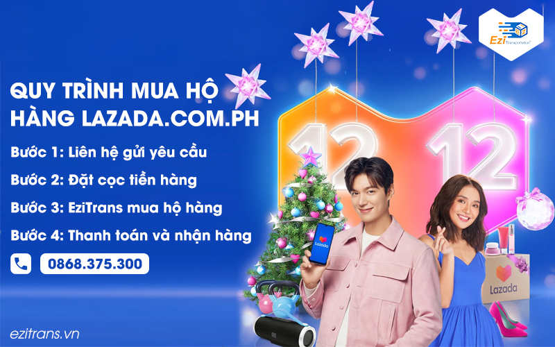 Cách mua hàng trên Lazada Philippines về Việt Nam