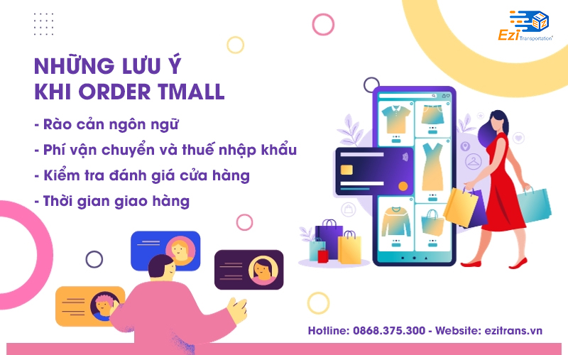 Những lưu ý khi order hàng Tmall