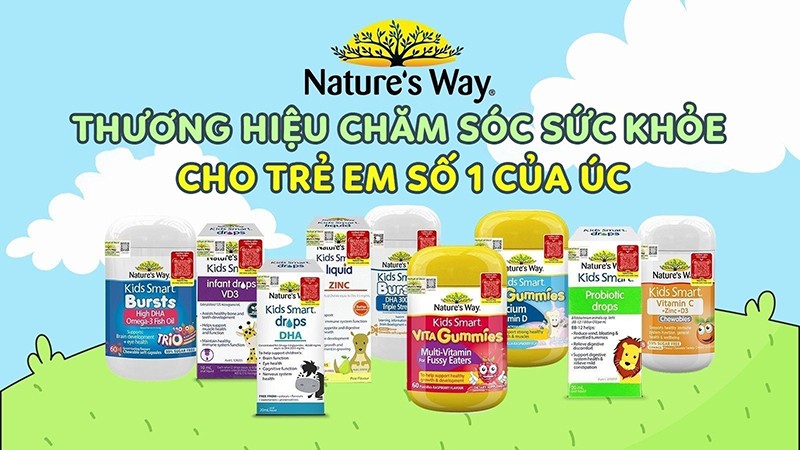 Nature's Way - Thương hiệu chăm sóc sức khỏe trẻ em số 1 tại Úc