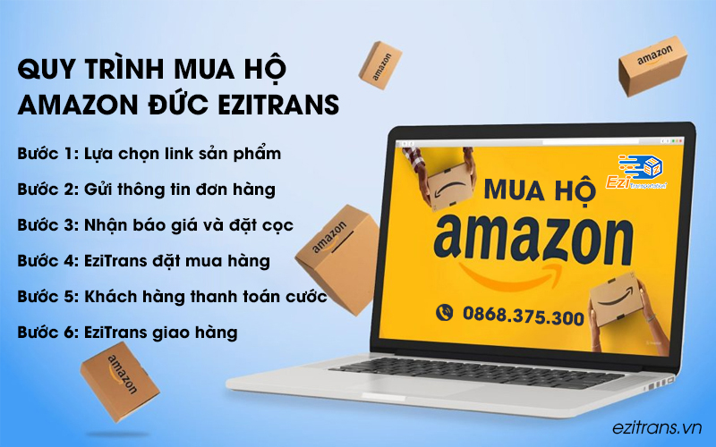 Quy trình mua hộ hàng Amazon.de về Việt Nam tại EziTrans