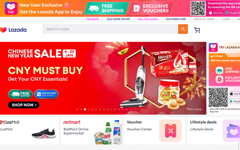 Lazada Singapore là một trang web TMĐT được lập ra để phục vụ nhu cầu mua sắm của người tiêu dùng Singapore