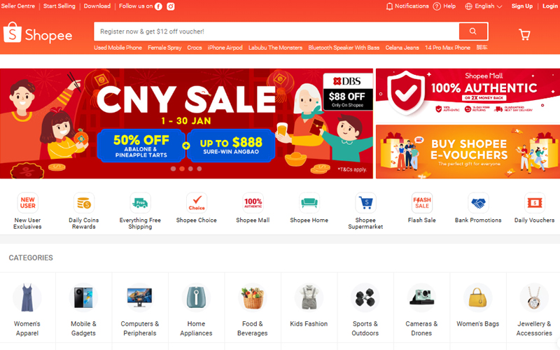 Shopee Singapore là nền tảng thương mại điện tử phục vụ cho người tiêu dùng tại Singapore