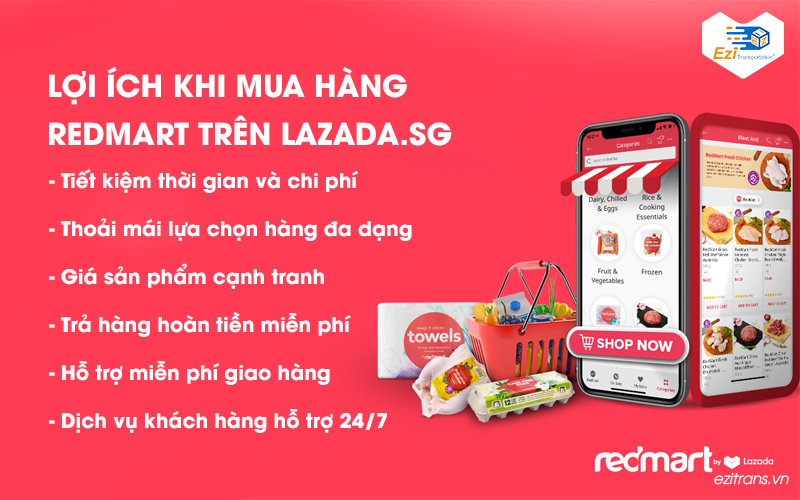 Những lợi ích khi mua hàng tại RedMart