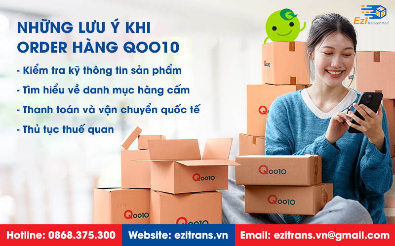 Những lưu ý khi order hàng trên Qoo10.com về Việt Nam