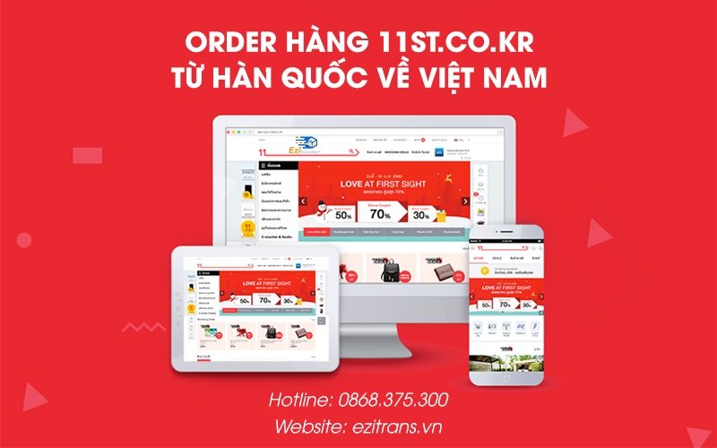 Order hàng 11Street Hàn Quốc về Việt Nam