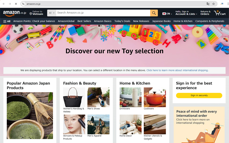 Amazon Nhật Bản - Amazon.co.jp