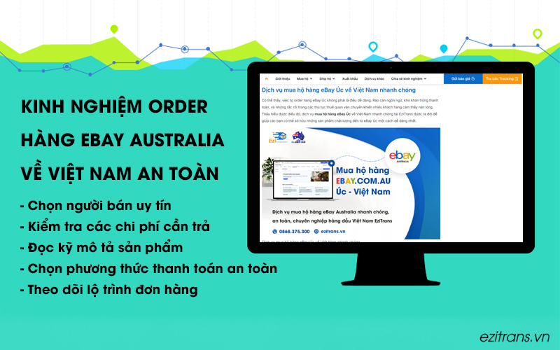 Kinh nghiệm order hàng eBay Úc về Việt Nam an toàn