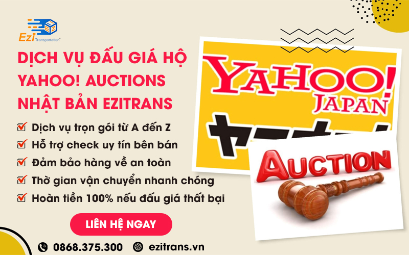 Dịch vụ đấu giá hộ hàng Yahoo Auctions Nhật Bản uy tín