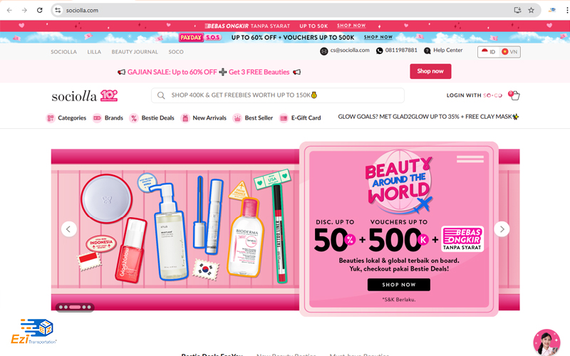 Sociolla là trang web chuyên cung cấp sản phẩm làm đẹp tại Indonesia Sociolla là trang web chuyên cung cấp sản phẩm làm đẹp tại Indonesia