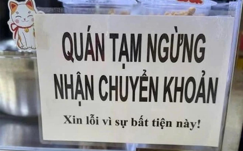 Không nhận chuyển khoản để né thuế Không nhận chuyển khoản để né thuế