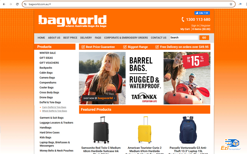 Order hàng Bagworld từ Úc về Việt Nam Order hàng Bagworld từ Úc về Việt Nam