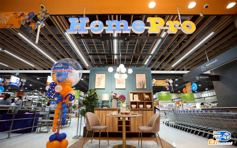 HomePro là chuỗi siêu thị chuyên về thiết bị nhà ở nổi tiếng tại Thái Lan