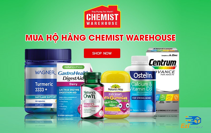 Dịch vụ mua hộ hàng Chemist Warehouse EziTrans