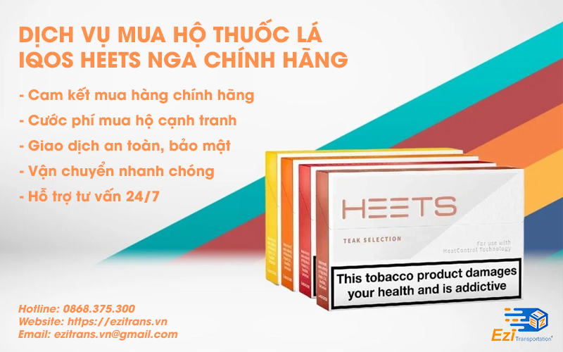 Dịch vụ mua hộ thuốc lá IQOS Heets Nga chính hãng về Việt Nam uy tín EziTrans Dịch vụ mua hộ thuốc lá IQOS Heets Nga chính hãng về Việt Nam uy tín EziTrans