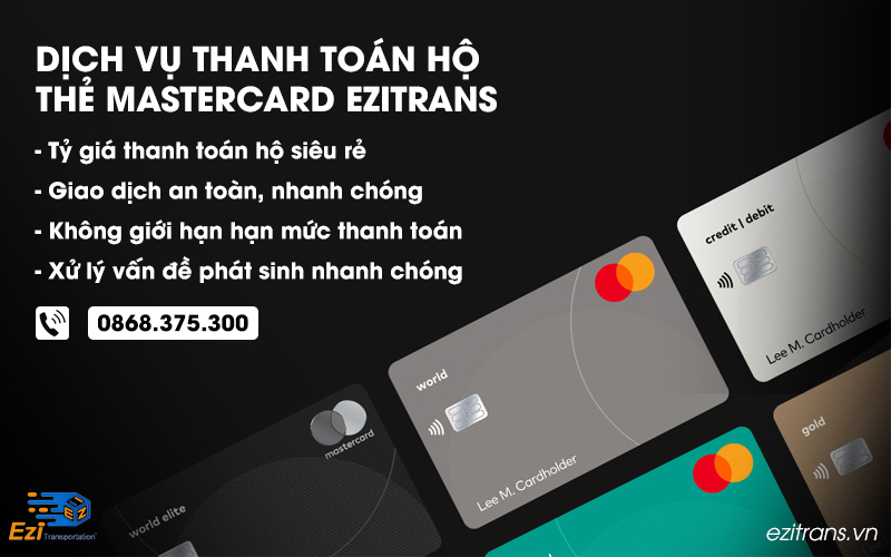 Dịch vụ thanh toán hộ thẻ Mastercard, checkout Amazon, eBay