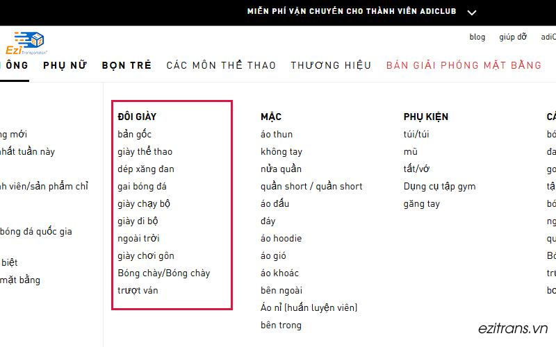 Tìm kiếm sản phẩm cần order Tìm kiếm sản phẩm cần order