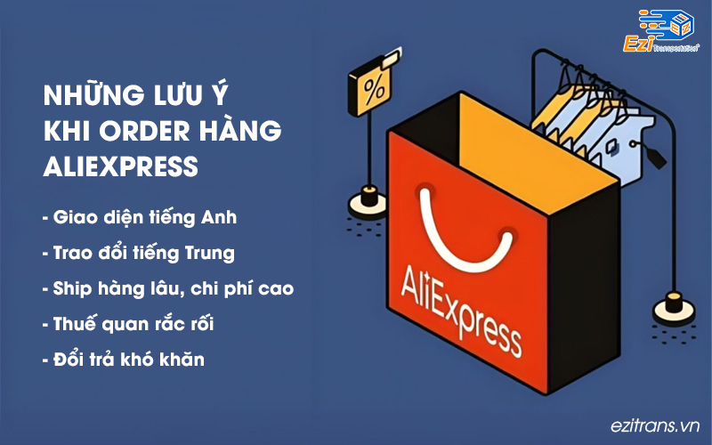 Những lưu ý khi order hàng trên Aliexpress về Việt Nam