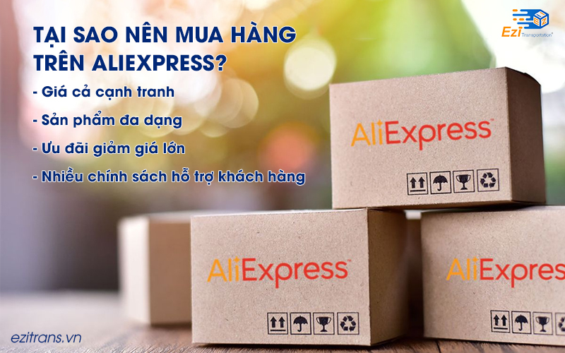 Những lợi ích khi đặt mua hàng trên Aliexpress