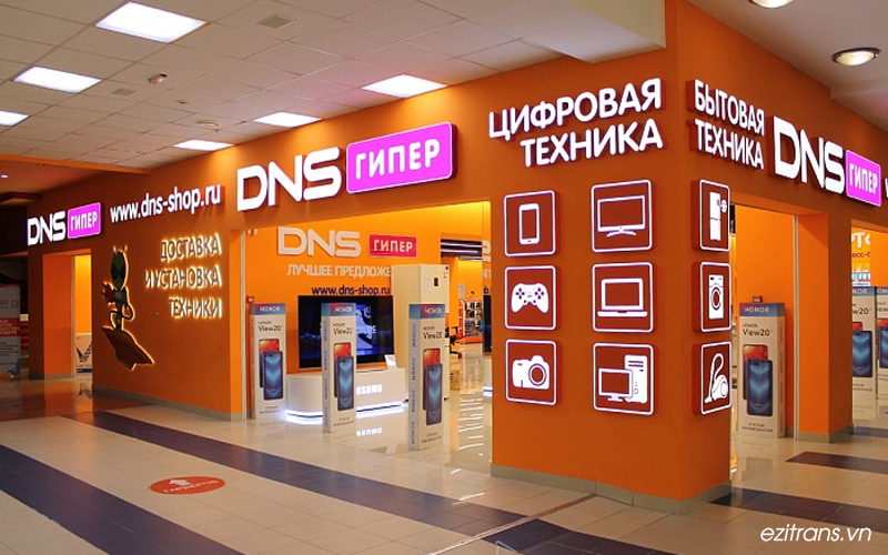 DNS Shop là chuỗi cửa hàng bán lẻ hàng điện tử và công nghệ lớn tại Nga