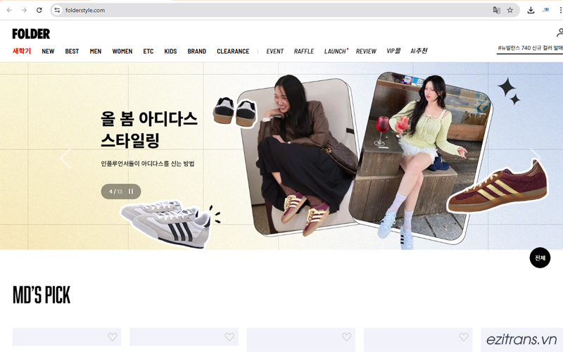 Folderstyle là một thương hiệu thời trang nổi tiếng tại Hàn Quốc