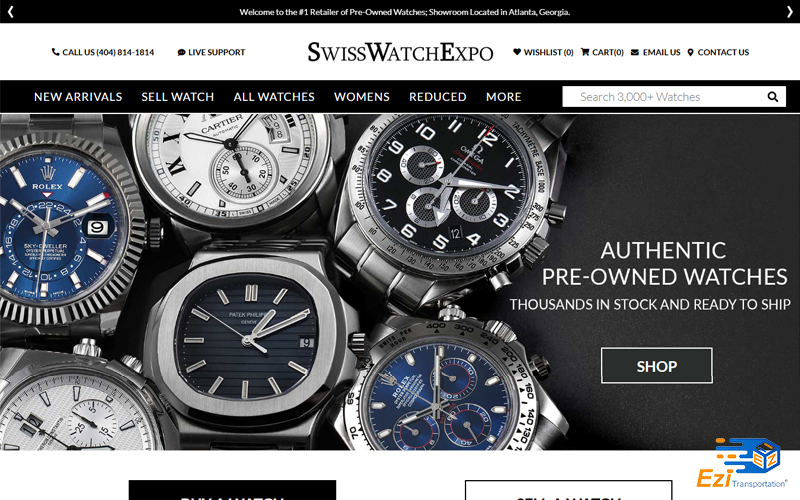 SwissWatchExpo là trang web chuyên bán đồng hồ cao cấp đã qua sử dụng ở Mỹ