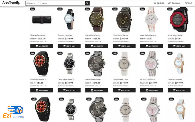 Areatrend là trang web bán đồng hồ cao cấp lâu đời tại Mỹ