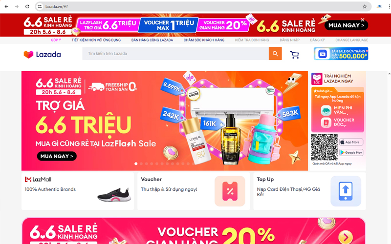 Lazada là một trong những sàn thương mại điện tử lớn nhất tại Việt Nam