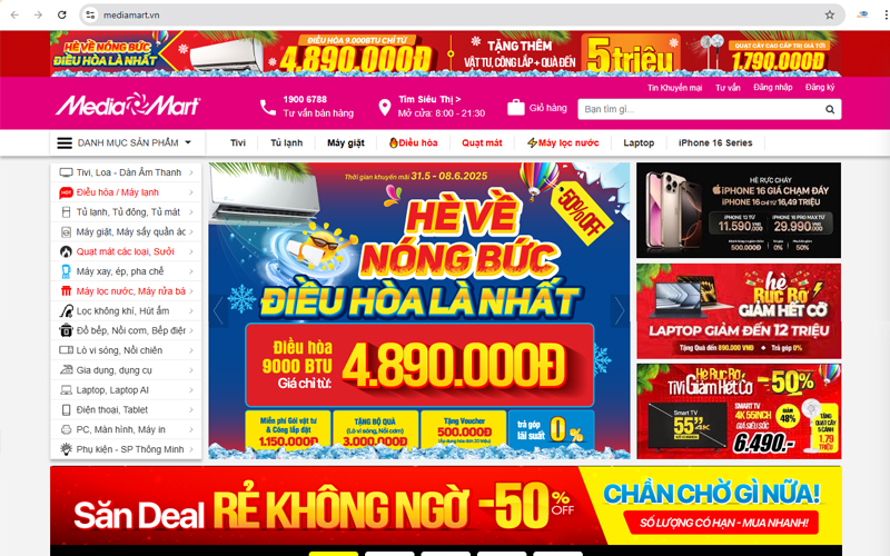MediaMart là một trong những chuỗi bán lẻ đồ điện máy lớn nhất tại Việt Nam