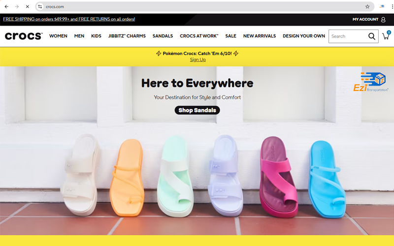 Order giày dép Crocs chính hãng từ Mỹ về Việt Nam