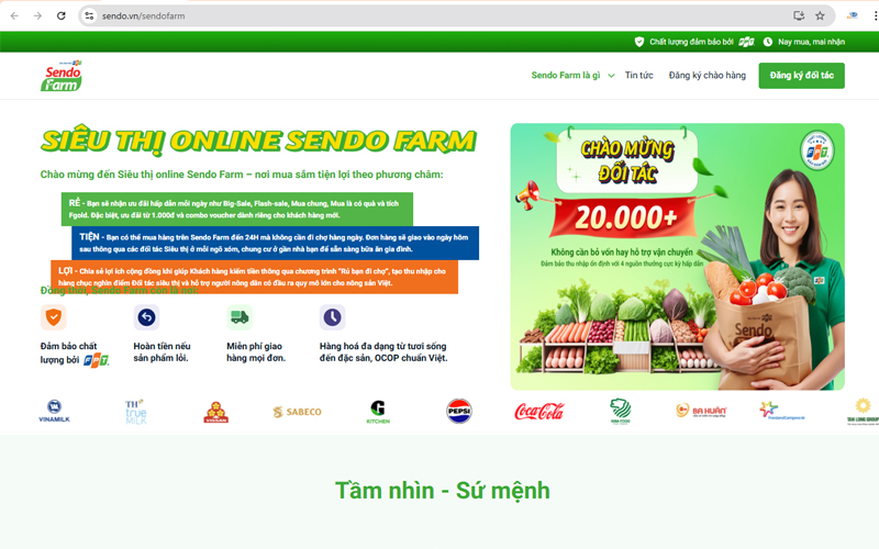 Sendo là sàn thương mại điện tử theo mô hình C2C