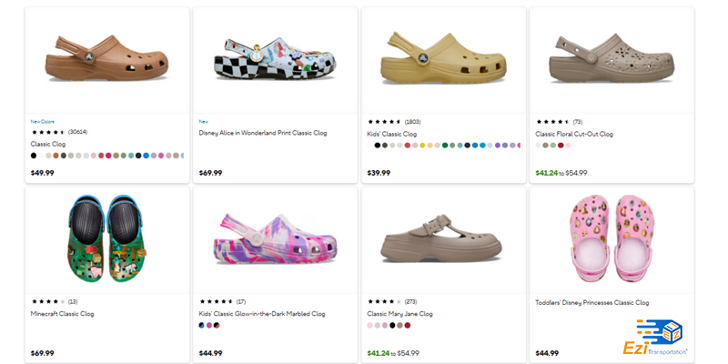 Crocs là một thương hiệu giày dép nổi tiếng của Mỹ
