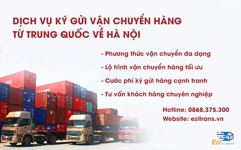Dịch vụ ký gửi vận chuyển hàng Trung Quốc về Hà Nội giá rẻ Dịch vụ ký gửi vận chuyển hàng Trung Quốc về Hà Nội giá rẻ