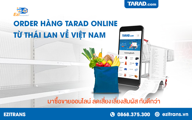 Order hàng Tarad Online từ Thái Lan về Việt Nam