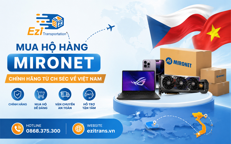 Dịch vụ mua hộ hàng Mironet chính hãng từ CH Séc về Việt Nam Dịch vụ mua hộ hàng Mironet chính hãng từ CH Séc về Việt Nam