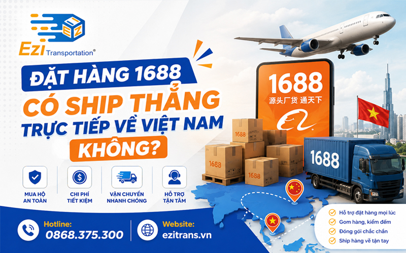 Đặt hàng 1688 có ship thẳng trực tiếp về Việt Nam không?