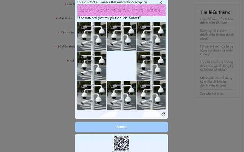 Xác minh Captcha