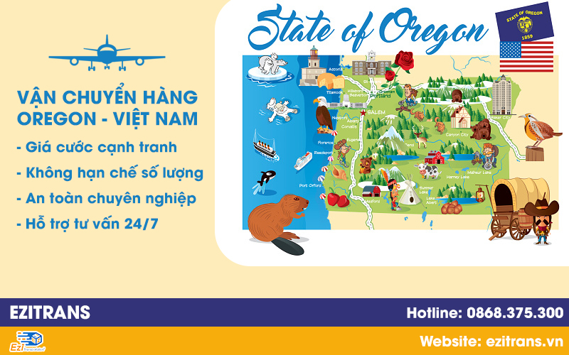 Dịch vụ vận chuyển hàng từ Oregon về Việt Nam uy tín