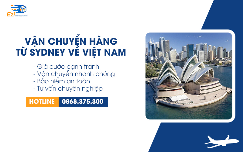 Dịch vụ vận chuyển hàng từ Sydney về Việt Nam uy tín