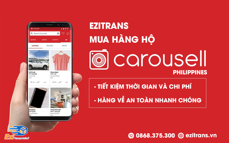 Dịch vụ mua hộ hàng Carousell Philippines về Việt Nam giá rẻ