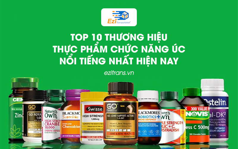 Top 10 thương hiệu thực phẩm chức năng Úc nổi tiếng nhất