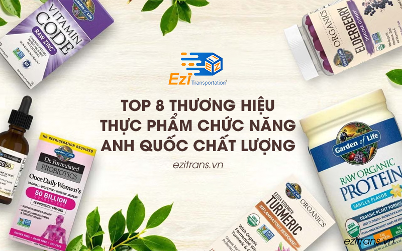 Top 8 thương hiệu thực phẩm chức năng Anh Quốc chất lượng