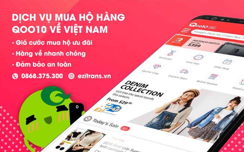 Dịch vụ mua hộ hàng Qoo10 về Việt Nam chuyên nghiệp EziTrans