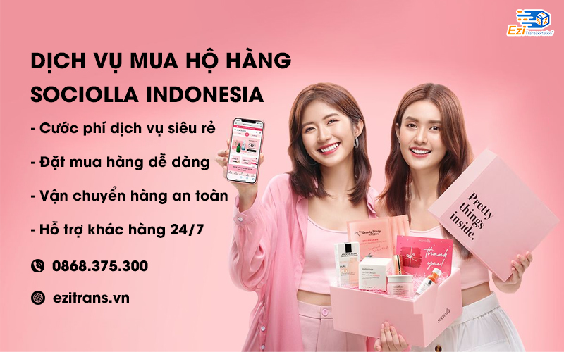 Dịch vụ mua hộ hàng Sociolla Indonesia uy tín, giá rẻ
